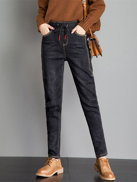 Naiste teksapükste uus mudel - kõrge vöökoht