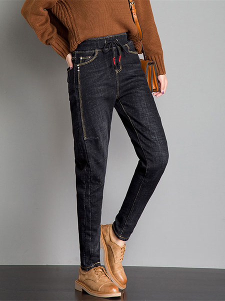 Naiste teksapükste uus mudel - kõrge vöökoht