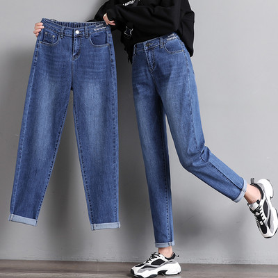 Γυναικείο casual ψηλόμεσο τζιν 9/10 μήκους