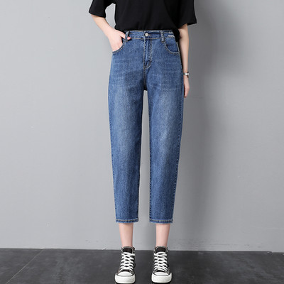 Γυναικείο casual ψηλόμεσο τζιν 9/10 μήκους