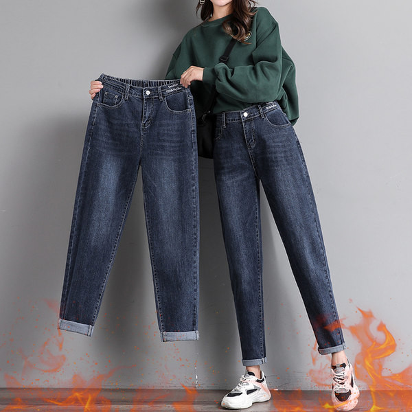 Γυναικείο casual ψηλόμεσο τζιν 9/10 μήκους