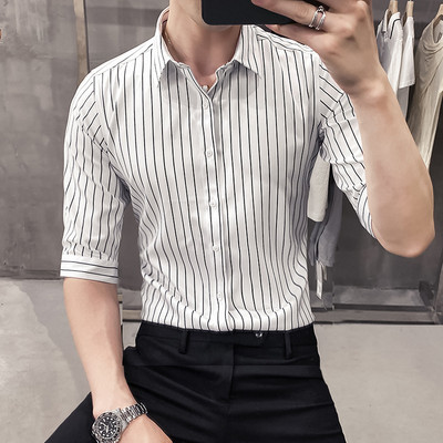 Iškilmingi vyriški marškiniai – dryžuoti