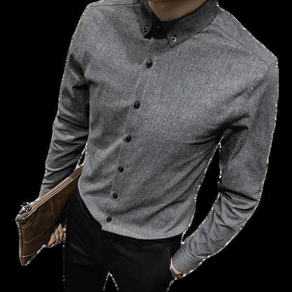 Prigludę vyriški marškiniai su klasikine apykakle