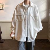 Vyriški laisvalaikio marškinėliai su kišene ir apykakle