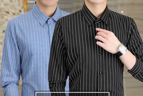Nauji vyriški marškiniai su įvairių spalvų juostelėmis