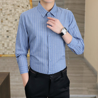 Vyriški marškinėliai ilgomis rankovėmis su sagomis