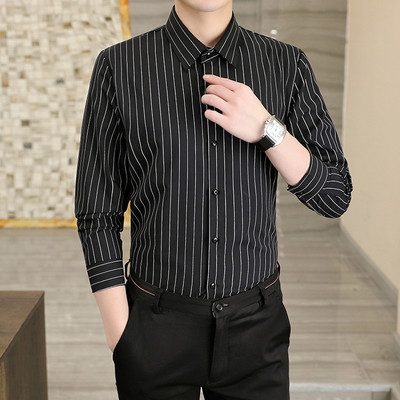 Vyriški marškiniai su klasikine apykakle