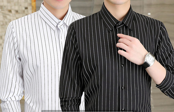 Férfi hivatalos ing - csíkos, hosszú és rövid ujjú