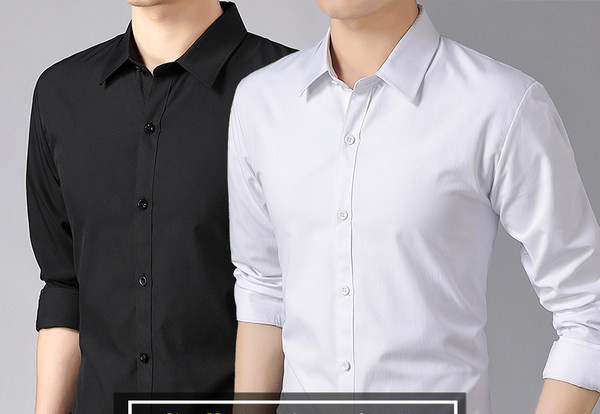 Ανδρικό εφαρμοστό πουκάμισο με κλασικό γιακά σε διάφορα χρώματα