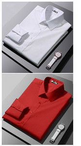 Férfi testhezálló hosszú ujjú ing klasszikus gallérral