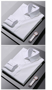 Férfi testhezálló hosszú ujjú ing klasszikus gallérral