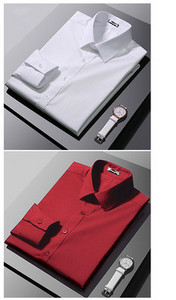 Férfi testhezálló hosszú ujjú ing klasszikus gallérral