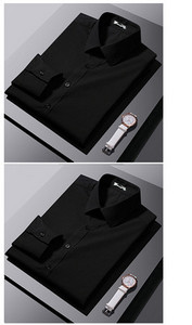 Férfi testhezálló hosszú ujjú ing klasszikus gallérral