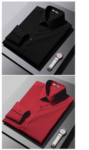 Férfi testhezálló hosszú ujjú ing klasszikus gallérral