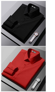 Férfi testhezálló hosszú ujjú ing klasszikus gallérral