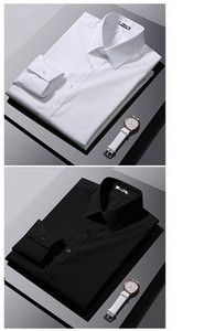 Férfi testhezálló hosszú ujjú ing klasszikus gallérral