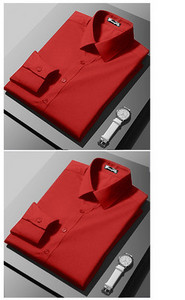 Férfi testhezálló hosszú ujjú ing klasszikus gallérral