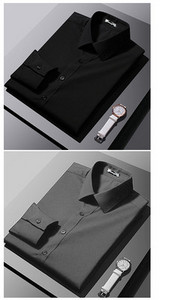 Férfi testhezálló hosszú ujjú ing klasszikus gallérral