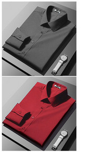 Férfi testhezálló hosszú ujjú ing klasszikus gallérral