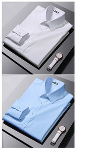 Férfi testhezálló hosszú ujjú ing klasszikus gallérral