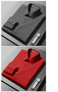 Férfi testhezálló hosszú ujjú ing klasszikus gallérral