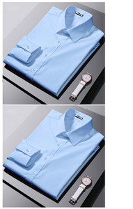 Férfi testhezálló hosszú ujjú ing klasszikus gallérral