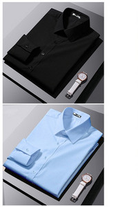 Férfi testhezálló hosszú ujjú ing klasszikus gallérral