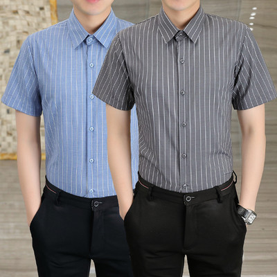 Ανδρικό μοντέρνο ριγέ πουκάμισο με κλασικό γιακά