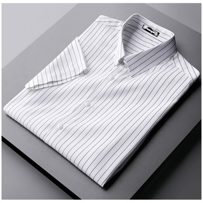 Meeste triibuline pikkade varrukate ja nööpidega särk mitmes värvitoonis