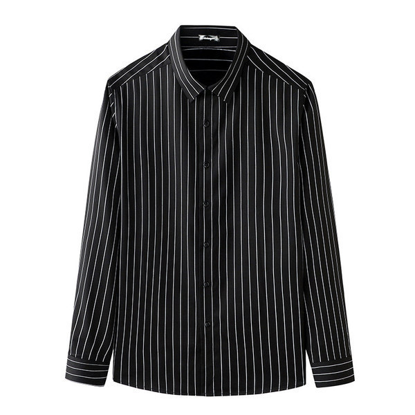 Meeste triibuline pikkade varrukate ja nööpidega särk mitmes värvitoonis