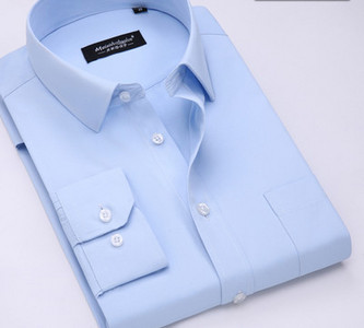 Stilingi vyriški marškiniai su klasikine apykakle ir kišene