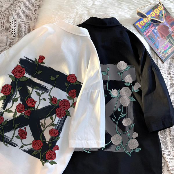 Uut mudelit meeste suvine särk, mille seljal on trükitud