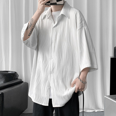 Alkalmi férfi rövid ujjú ing három színben