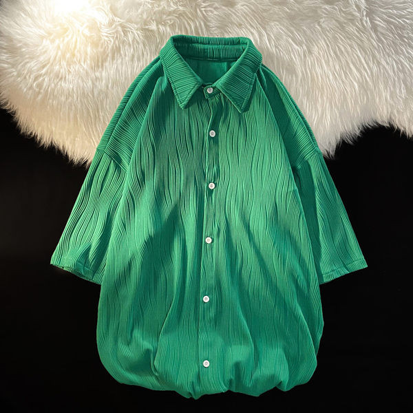 Alkalmi férfi rövid ujjú ing három színben