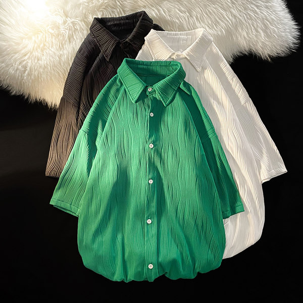 Alkalmi férfi rövid ujjú ing három színben