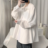 Vyriški vienspalviai marškiniai su klasikine apykakle