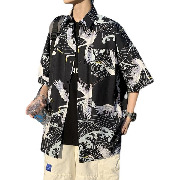 Įprasti vyriški marškinėliai su raštu