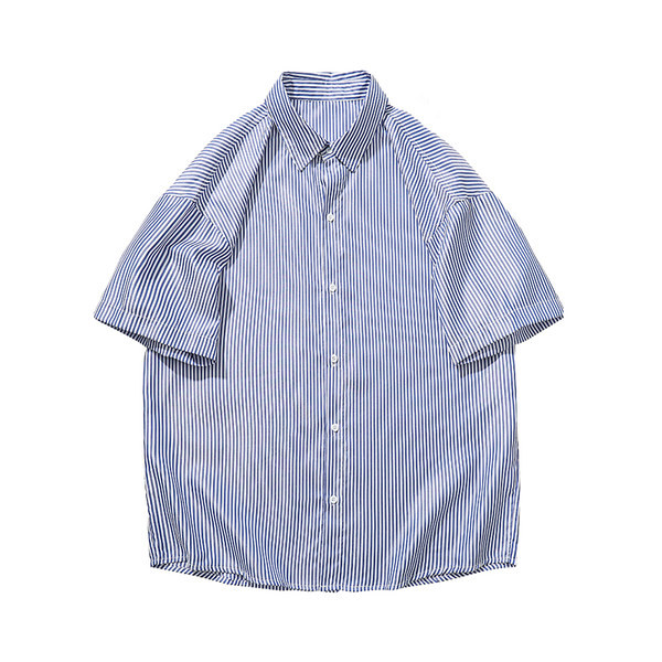 Férfi alkalmi csíkos gombos ing