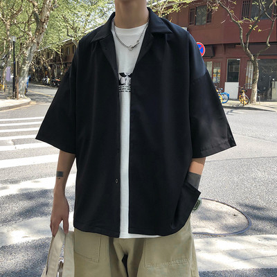 Bő férfi ing 3/4-es ujjal