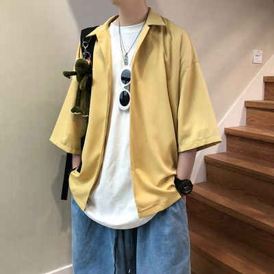 Bő férfi ing 3/4-es ujjal