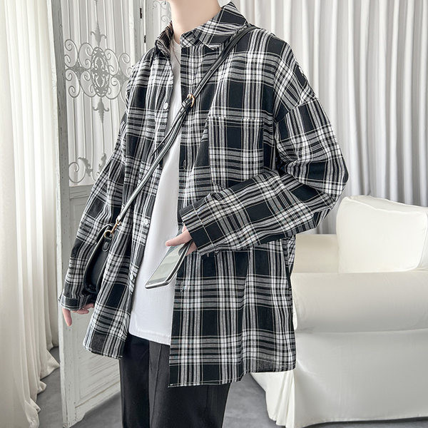 Vyriški retro marškinėliai ilgomis rankovėmis