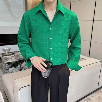 Meeste moodne pikkade varrukatega klassikalise kraega uue mudeli särk