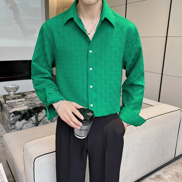 Meeste moodne pikkade varrukatega klassikalise kraega uue mudeli särk