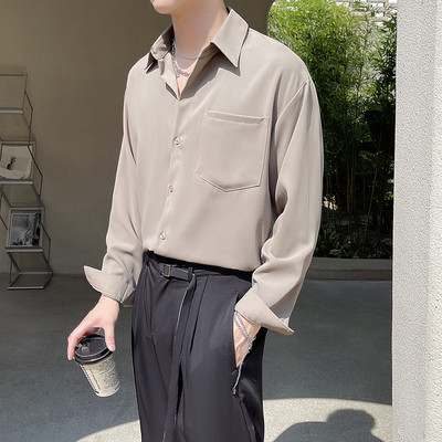 Férfi elegáns ing tiszta modell zsebbel