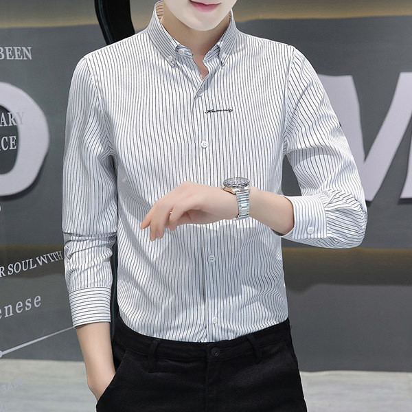 Férfi hosszú ujjú csíkos ing