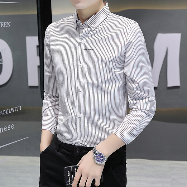 Férfi hosszú ujjú csíkos ing