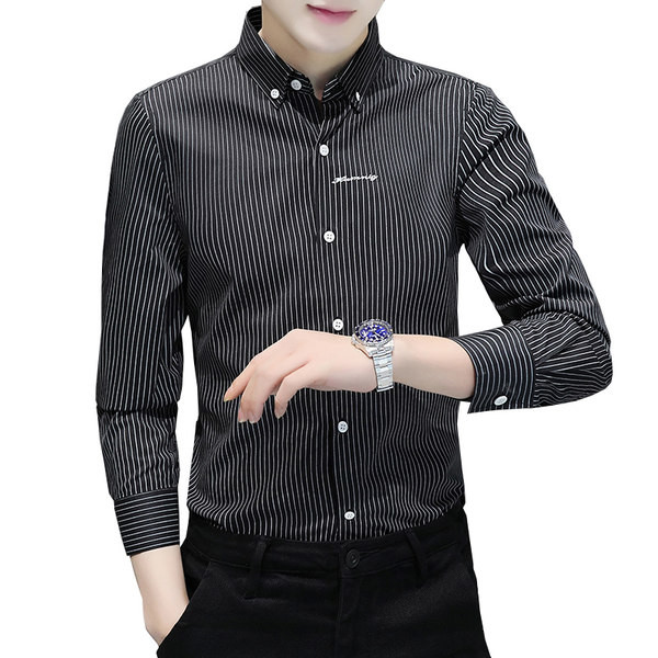 Férfi hosszú ujjú csíkos ing