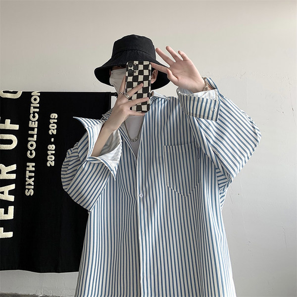 Férfi alkalmi ing széles mintás