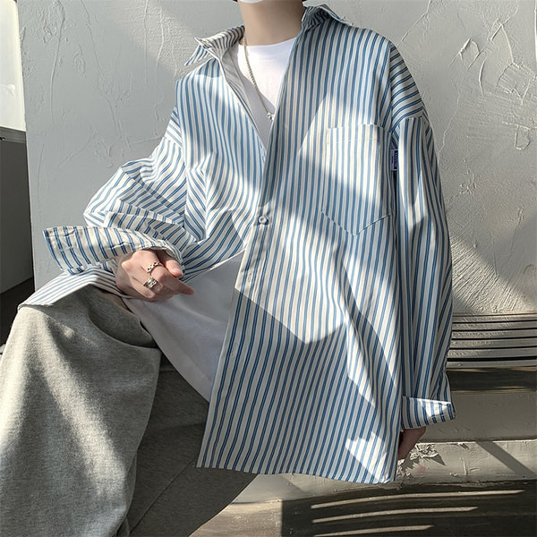 Férfi alkalmi ing széles mintás