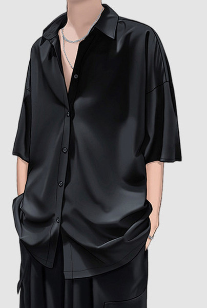 Ανδρικό πουκάμισο casual με μανίκια 3/4